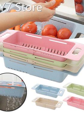 Extendable Over the Sink Colander for Washing Vegetable Frui
