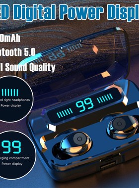 F9 Mini Bluetooth 5.0 Headset 3500MAH Capacity TWS Earphone