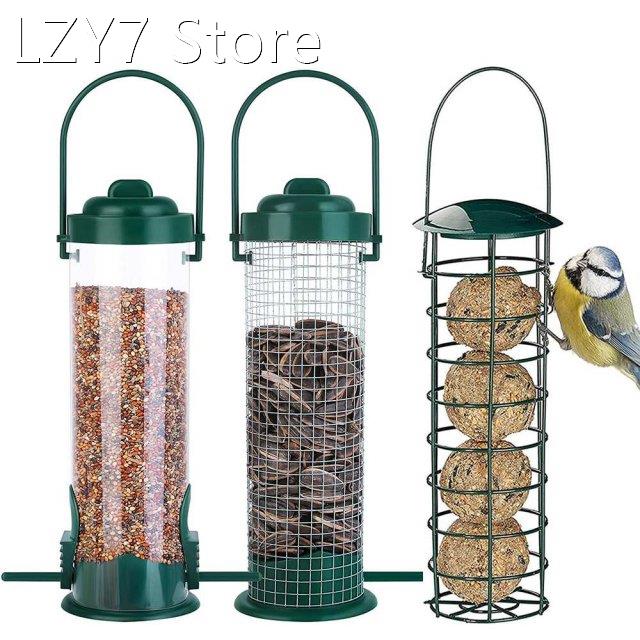 Outdoor Bird Feeder Window Bird Cage Parrot Feeders Hanging