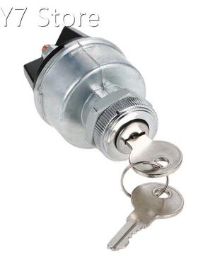 Ignition Switch with 2 Keys Universal for Car Tractor Traile