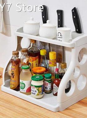 31x38cm No Drilling Kitchen Racks Seasoning Storage Rack Kit