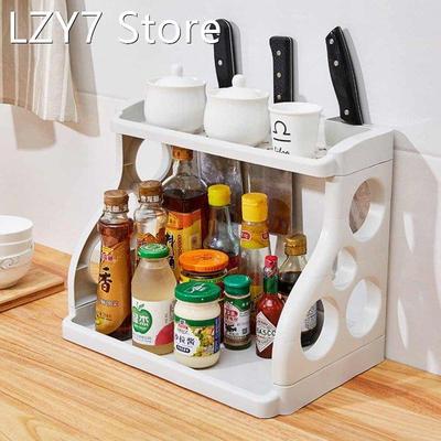 31x38cm No Drilling Kitchen Racks Seasoning Storage Rack Kit