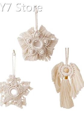 Hand Woven Macrame Pendant Tapestry Boho Style Cotton Handma