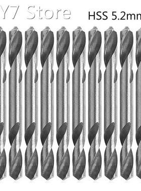 10Pcs/Set 5.2mm HSS Double Ended Spiral Torsion Drill Tools