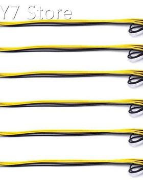 6 Pack 6 Pin Male To 8 Pin (6+2) Male PCIe Adapter Power Cab