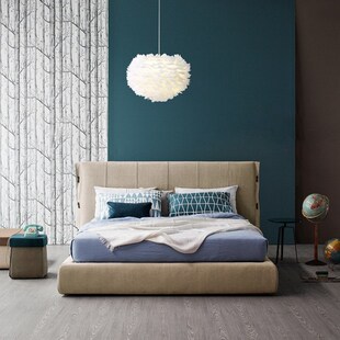 Nordic Bedroom Feather Chandelier Warm and Romantic Home Din