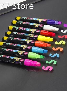 8 8 Colors Highlighter Fluorescent Liquid Chalk Marker Neon