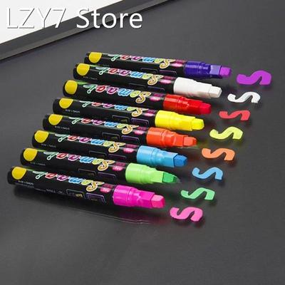 8 8 Colors Highlighter Fluorescent Liquid Chalk Marker Neon