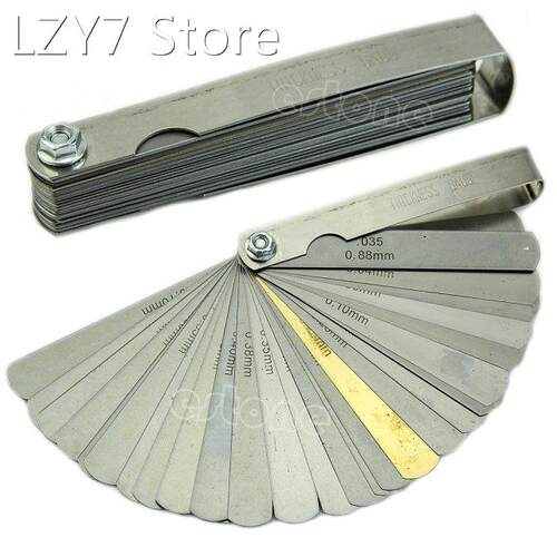 32 Blade Imp/Mertic + Brass Blade Feeler Gauge Tune Up Thick