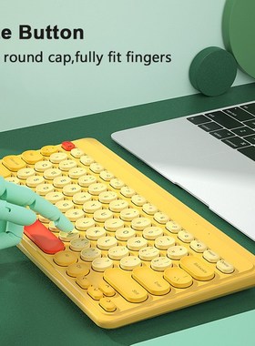 2.4G Wireless Keyboard USB 79 Keycaps Mute Gaming Keyboard W