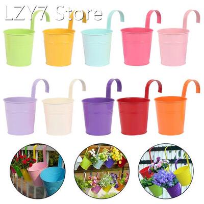 10 Pcs Wall Hanging Flower Pots Home Garden Decoration Plant