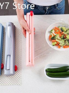 Plastic Wrap Dispenser with Slide Cutter Reusable Foil &