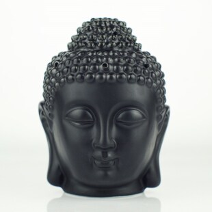 Ceramic Buddha Head Aromatherapy Oil Burner Aroma Essential