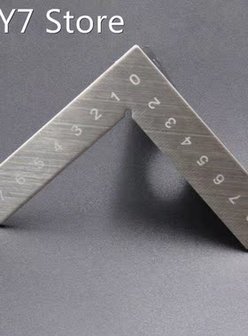 Stainless Steel Woodworking Ruler Square Layout 45/90 Degree