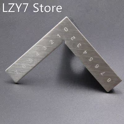 Stainless Steel Woodworking Ruler Square Layout 45/90 Degree