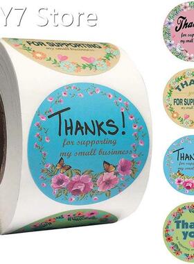 500pcs Thank You Stickers Seal Labels Flower Stickers For Ha