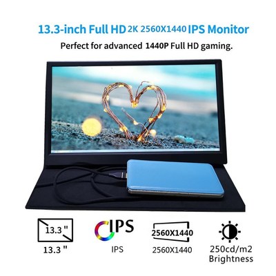 13.3-inch 2K Mini HDMI display 2K raspberry Pie / PS4 displa