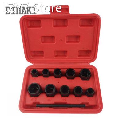 11pc/set Damaged Nut Bolt Remover Stud Extractor Set Broken