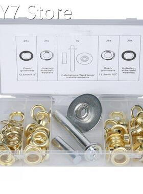 103Pcs Iron Galvanized Tent Grommet Washer Installation Tool