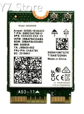 Wireless-AC Dual Band Wifi Card Adapter for In-tel 9462NGW C