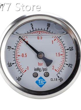 Compound Pressure Vacuum Gauge Glycerine Filled 68mm -1~0/1/