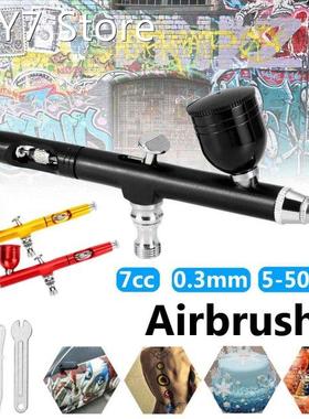 Airbrush Tool Dual Action Gravity Feed 0.3mm Nozzle Spray Gu