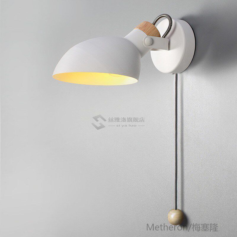 Led Wall Lamp Nordic macaron simple living room reading beds