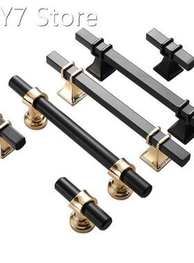 T Bar handle Square style/Black +gold Handles for Wardrobe E