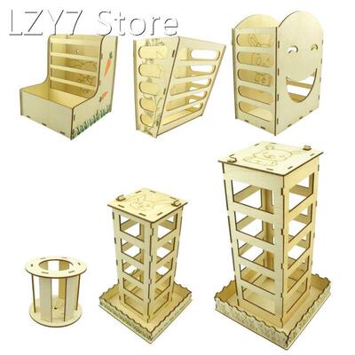Rabbit Hay Feeder Bunny Hay Rack Wooden Hay Manger for Small