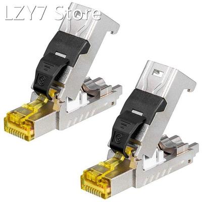 RJ45 CAT 8.1 Network Plug, Gold-Plated Contacts, LAN Crimp P