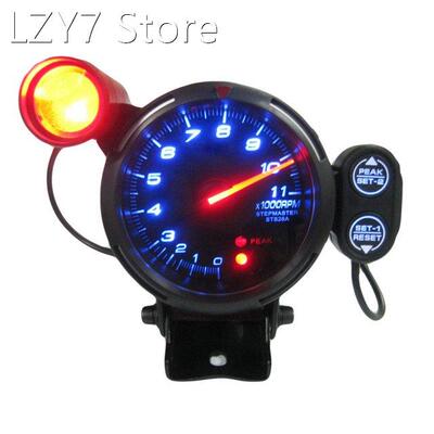 3.5 Speed Tachometer Gauge Kit Blue LED 11000 RPM with Adju