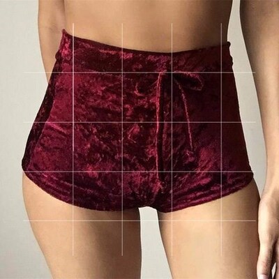 Pleuche short shorts color with tight buttock trunks提臀短裤