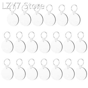 20Pcs Sublimation Blank Keychain DIY MDF Blank Keychain With