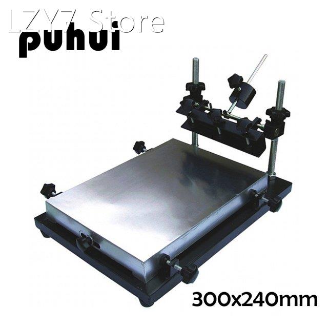 New Arrival PUHUI 300x240mm Size Manual Solder Paste Printer