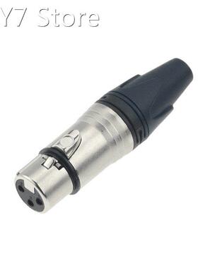1pc NC3FXX-EMC Female 3 Pins XLR Connector Plug Copper Core