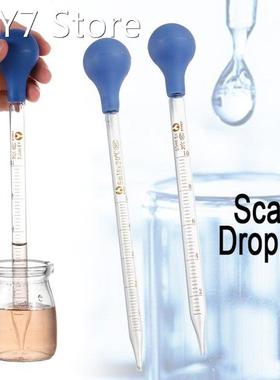 5/10ml Rubber Head Transparent Glass Dropper Graduated Pipet