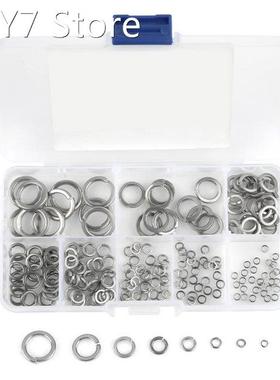180Pcs/Set M2-M10 Spring Washers Stainless Steel SS304 Metal