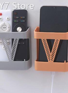 Self-adhesive Wall Mounted Phone Holder Remote Control Stora