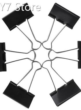 6pcs Metal Binder Clips Paper Clip 51mm Office Learning Supp