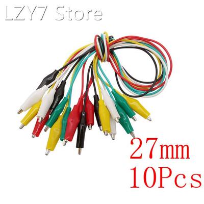 10Pcs Small Size 27mm Alligator Clip DIY Test Leads Clip Jum