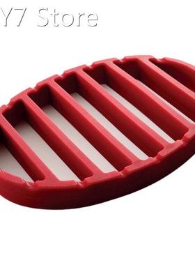 Nonstick Flat Oval Round Roasting Racks Pans Silicone Materi