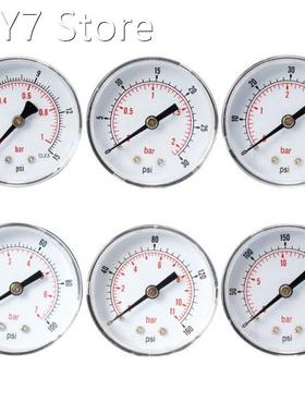 Pressure Gauge 52mm Dial 1/4 BSPT Horizontal 0/15,30,60.100
