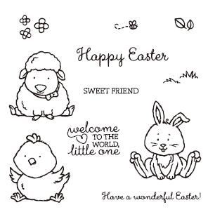MP073 WELCOME EASTER  Metal Cutting Dies and Stamps Scrapboo
