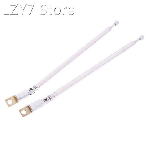 2pcs Radio Antenna 4 Section Telescopic Rod Remote Control T