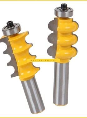 GBL 1/2 Inch Shank riple Bead riple Flute 2 Molding Router B