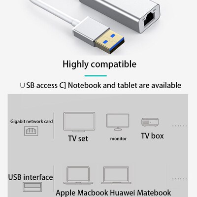 Use AX88179 chipset USB3.0 Gigabit network card usb to rj45