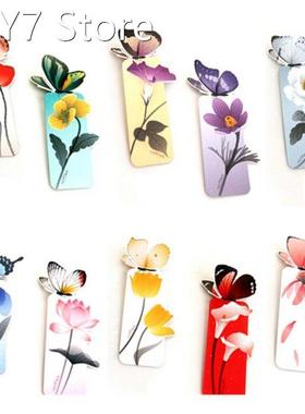 3D Butterfly Bookmarks Korean Stationery Cute Kawaii Lovely