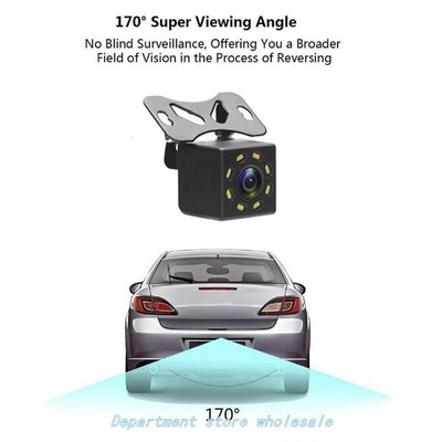 New 8 LED Car Rear View Camera Auto Parking Reverse Backup C