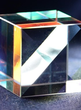 Optical Glass Cube Defective Cross Dichroic Prism Mirror Com