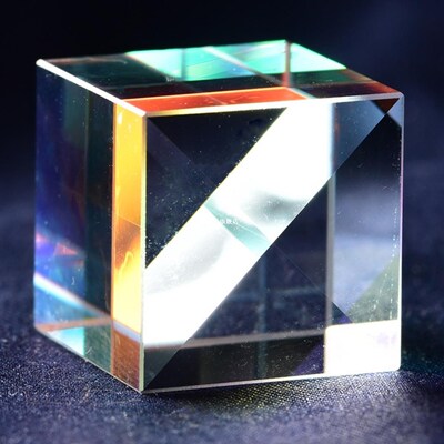 Optical Glass Cube Defective Cross Dichroic Prism Mirror Com